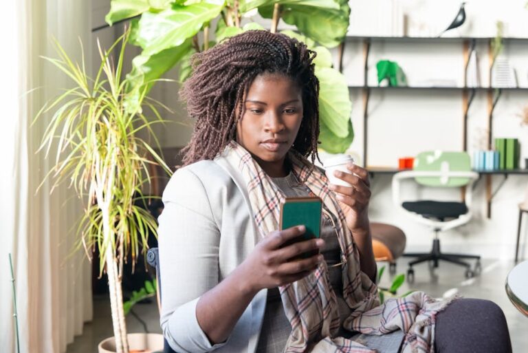 Photo by Kampus Production: https://www.pexels.com/photo/a-woman-with-braided-hair-using-her-cellphone-6248951/